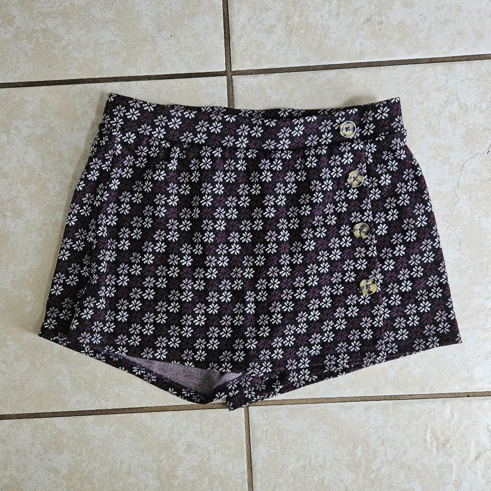 🟣Floral skort